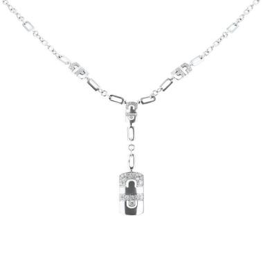 Collier Bulgari Parentesi en or blanc et diamants