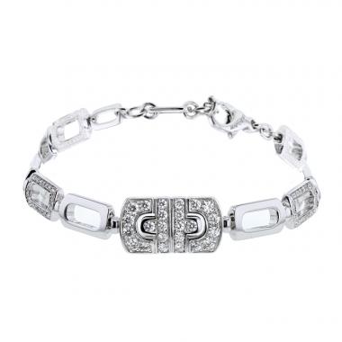 Bracelet Bulgari Parentesi en or blanc et diamants Bracelet Bulgari Parentesi en or blanc et diamants