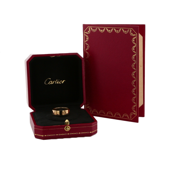 Sortija Cartier Love de oro amarillo - Detail D2