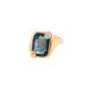 Pomellato Ritratto small model ring in pink gold, Blue London topaz and diamonds - 00pp thumbnail