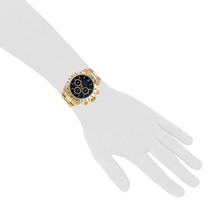 Montre Rolex Daytona Automatique "6 Inverted" en or jaune Ref: 16528 Vers 1994 - Detail D1
