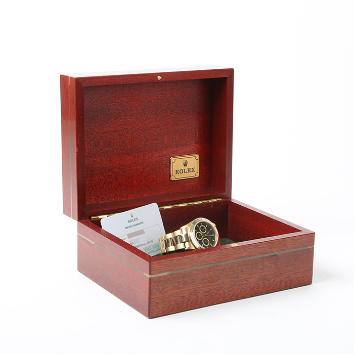 Montre Rolex Daytona Automatique "6 Inverted" en or jaune Ref: 16528 Vers 1991 - Detail D2