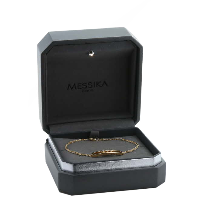 Brazalete Messika Move de oro amarillo y diamantes - Detail D2