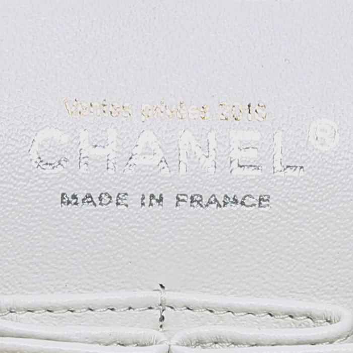 Borsa Chanel  Timeless in pelle trapuntata bianca - Detail D5