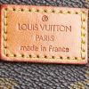 Sac bandoulière Louis Vuitton  Saumur en toile monogram enduite marron et cuir naturel - Detail D4 thumbnail
