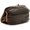 Louis Vuitton  Saumur shoulder bag  in brown monogram canvas  and natural leather - Detail D5 thumbnail