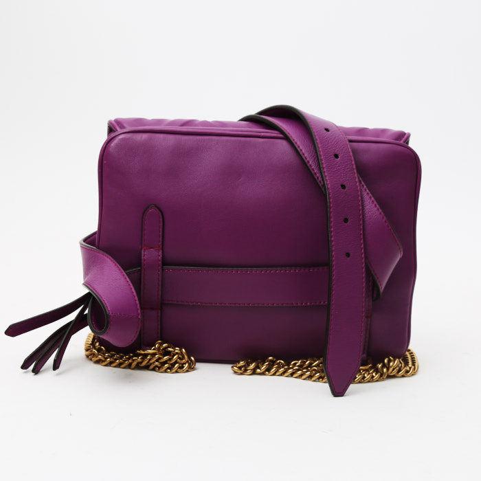 バッグ・カバンその他 FENDI Shoulder Straps Women Leather Violet Fendi Purple/Beige Canvas Strap You FF Logo Shoulder Strap