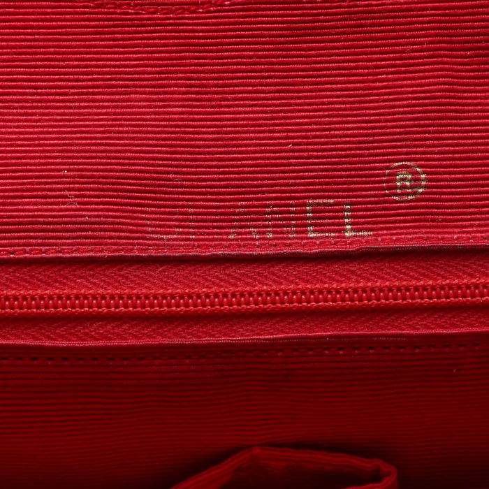 Chanel  Vintage shoulder bag  in black canvas - Detail D5