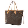Louis Vuitton  Neverfull shopping bag  in brown monogram canvas  and natural leather - 00pp thumbnail