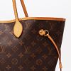 Shopping bag Louis Vuitton  Neverfull in tela monogram marrone e pelle naturale - Detail D1 thumbnail