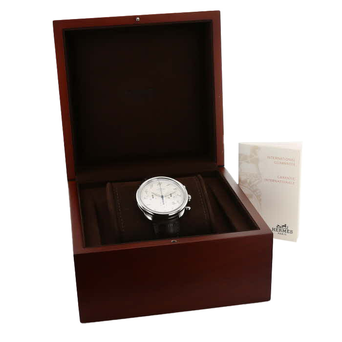 Montre Hermès Arceau Chrono en acier Ref: Hermes - AR4.910  Vers 2012 - Detail D2