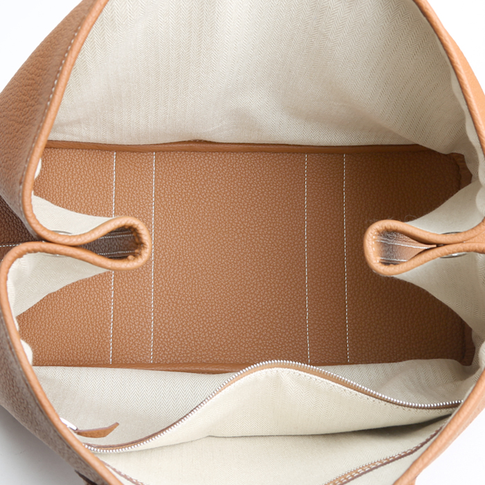 Bolso Cabás Hermès  Garden Party en cuero togo color oro - Detail D3