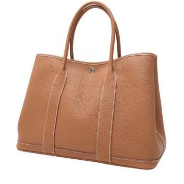 sac a main hermes garden party zip 30 en toile et cuir