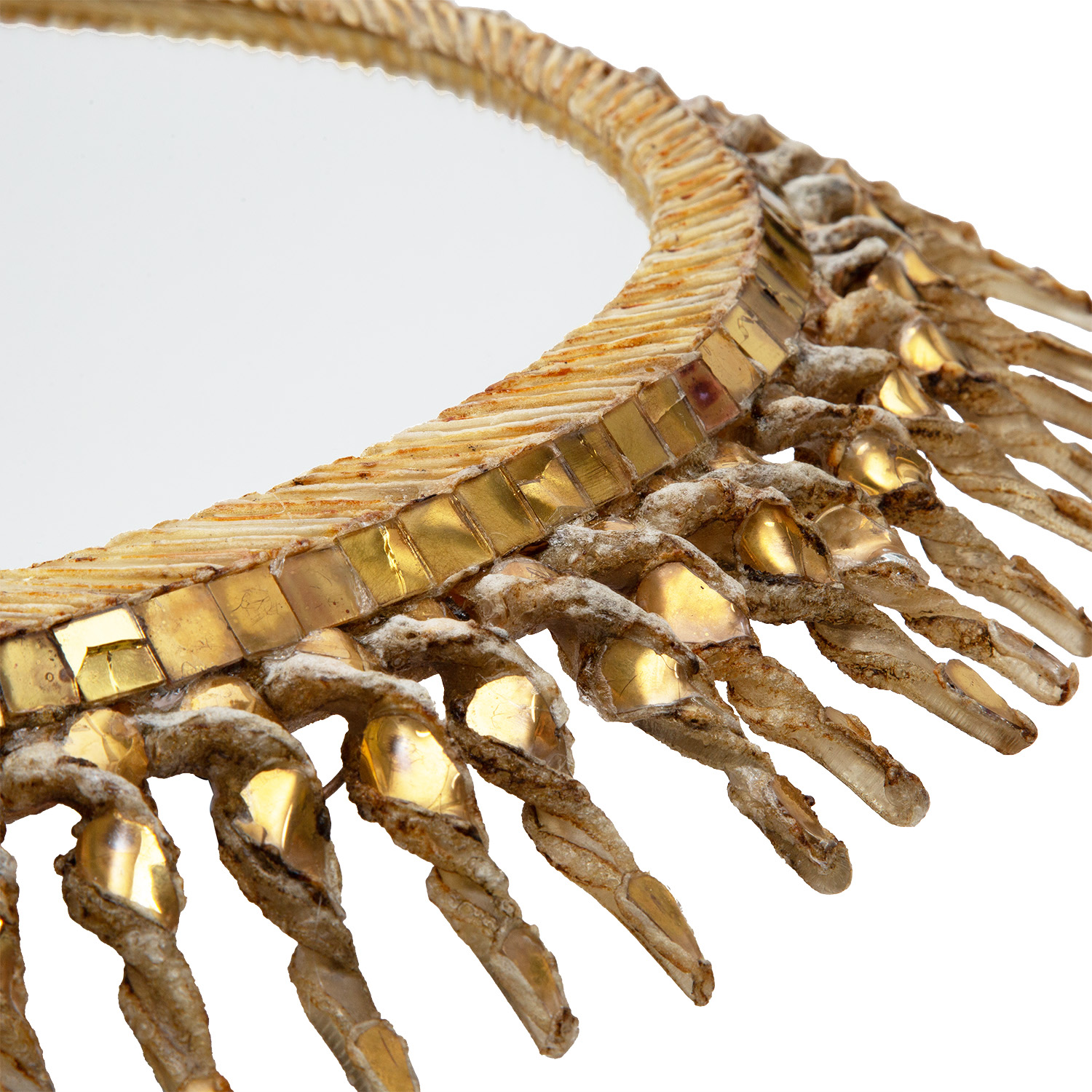Line Vautrin (1913-1997), Miroir 'Soleil torsadé' - le modèle créé vers 1960