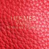 Hermès  Double Sens shopping bag  in red Casaque and orange Crevette leather taurillon clémence - Detail D4 thumbnail
