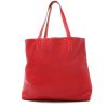 Hermès  Double Sens shopping bag  in red Casaque and orange Crevette leather taurillon clémence - Detail D8 thumbnail