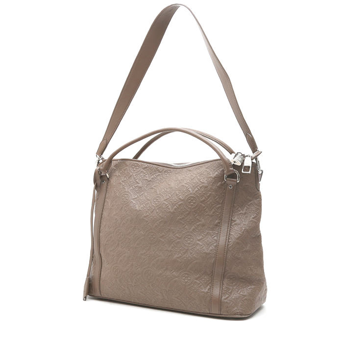Borsa Louis Vuitton Ixia in pelle marrone - Detail D2