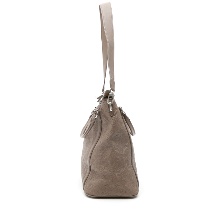 Borsa Louis Vuitton Ixia in pelle marrone - Detail D7