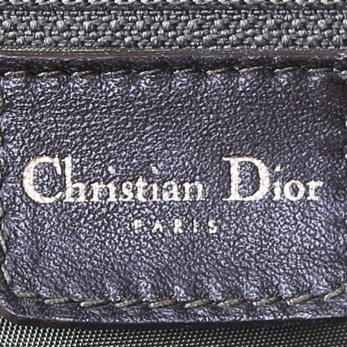 Bolso de mano Dior  Vintage en  verde y marrón - Detail D4