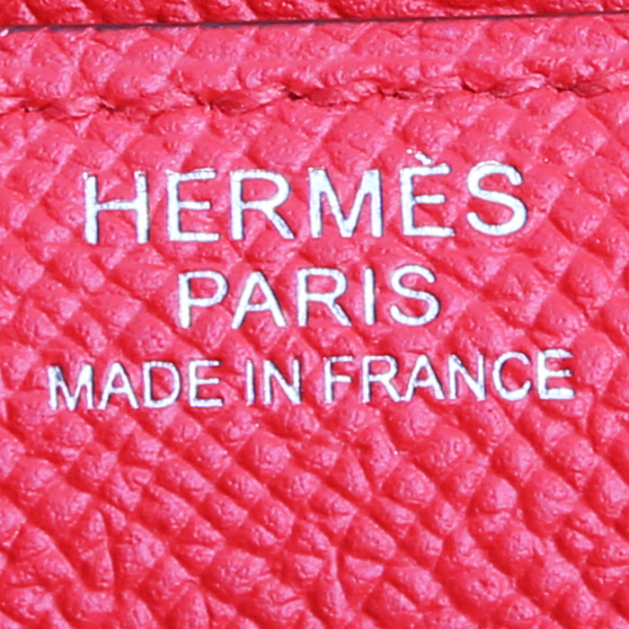 Hermès  Constance shoulder bag  in red epsom leather - Detail D4