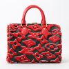 Louis Vuitton  Speedy Editions Limitées handbag  in red and white monogram canvas  and black leather - Detail D8 thumbnail