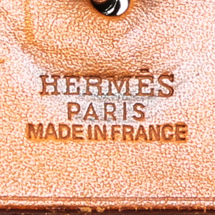 Mochila Hermès  Herbag - Backpack en lona y cuero beige y color oro - Detail D4