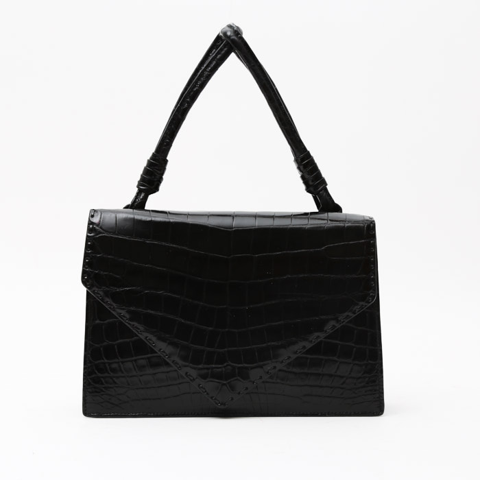 Borsa Bottega Veneta   in coccodrillo nero - Detail D8
