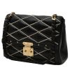 Bolso de mano Louis Vuitton  Malletage en cuero acolchado negro y blanco - 00pp thumbnail