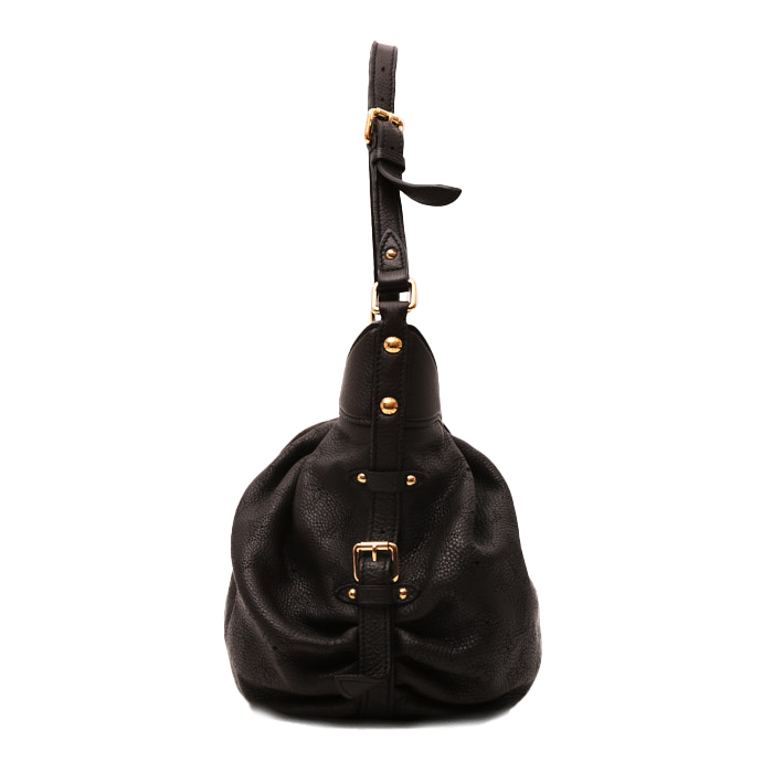 Louis Vuitton XS shoulder bag in brown mahina leather - Detail D6