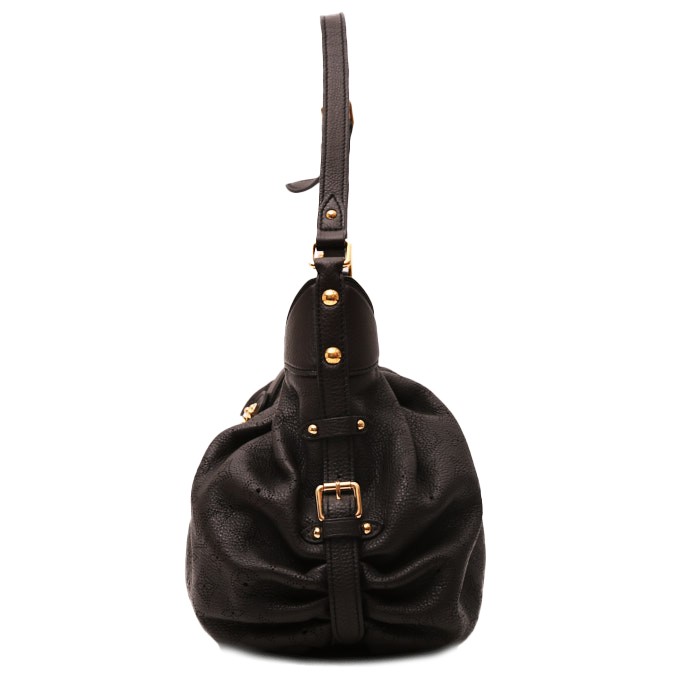 Louis Vuitton XS shoulder bag in brown mahina leather - Detail D7