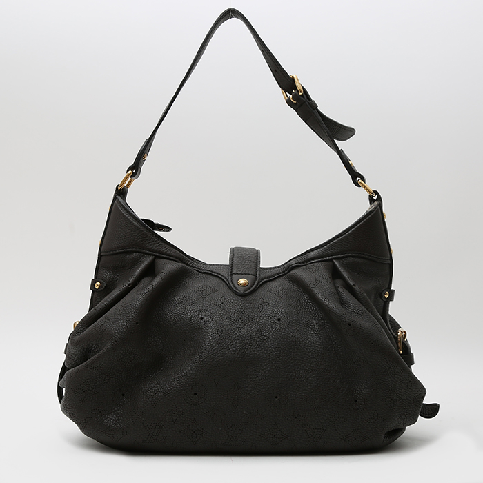 Louis Vuitton XS shoulder bag in brown mahina leather - Detail D8