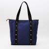 Louis Vuitton  Antigua shopping bag  in navy blue and black canvas - Detail D9 thumbnail