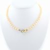 Dinh Van Menottes R12 necklace in yellow gold, white gold and cultured pearls - 360 thumbnail