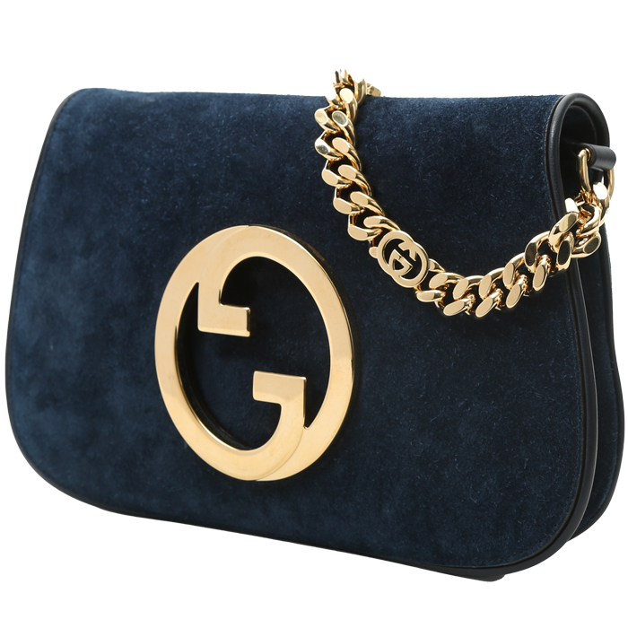 Gucci Black Interlocking G Blondie Shoulder Bag