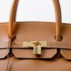 Hermès  Birkin 40 cm handbag  in gold Courchevel leather - Detail D1 thumbnail