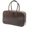 Bolso de mano Hermès  Plume Elan en cuero box marrón - 00pp thumbnail