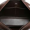 Hermès  Plume Elan handbag  in brown box leather - Detail D2 thumbnail