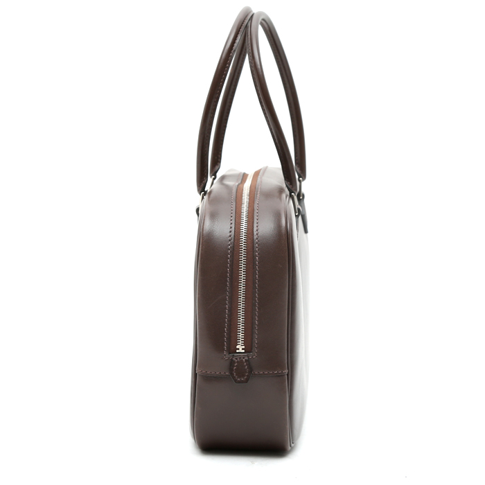 Hermès  Plume Elan handbag  in brown box leather - Detail D6
