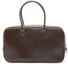 Bolso de mano Hermès  Plume Elan en cuero box marrón - Detail D7 thumbnail