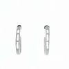 Messika Move Joaillerie hoop earrings in white gold and diamonds - 360 thumbnail