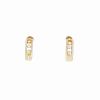Messika Move Pavées medium model earrings in yellow gold and diamonds - 360 thumbnail
