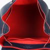 Zaino Louis Vuitton  Lockme Backpack in pelle martellata blu marino e rossa - Detail D3 thumbnail