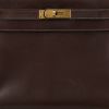 Bolso de mano Hermès  Kelly 28 cm en cuero box marrón - Detail D1 thumbnail