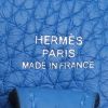 Hermès  Mini Evelyne shoulder bag  in blue togo leather - Detail D3 thumbnail