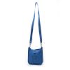 Bolso bandolera Hermès  Mini Evelyne en cuero togo azul - Detail D8 thumbnail