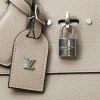 Louis Vuitton  City Steamer handbag  in grey grained leather - Detail D1 thumbnail