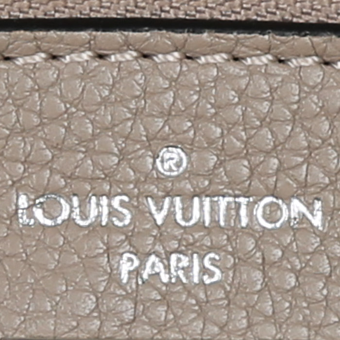 Bolso de mano Louis Vuitton  City Steamer en cuero granulado gris - Detail D5