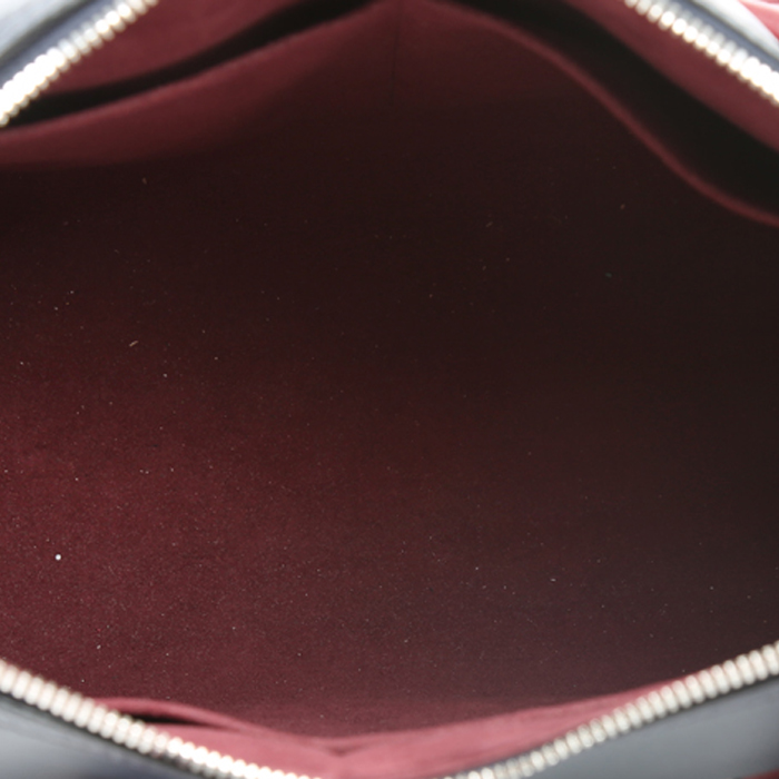 Borsa Louis Vuitton  Tuileries in pelle Epi nera e pelle blu marino - Detail D4