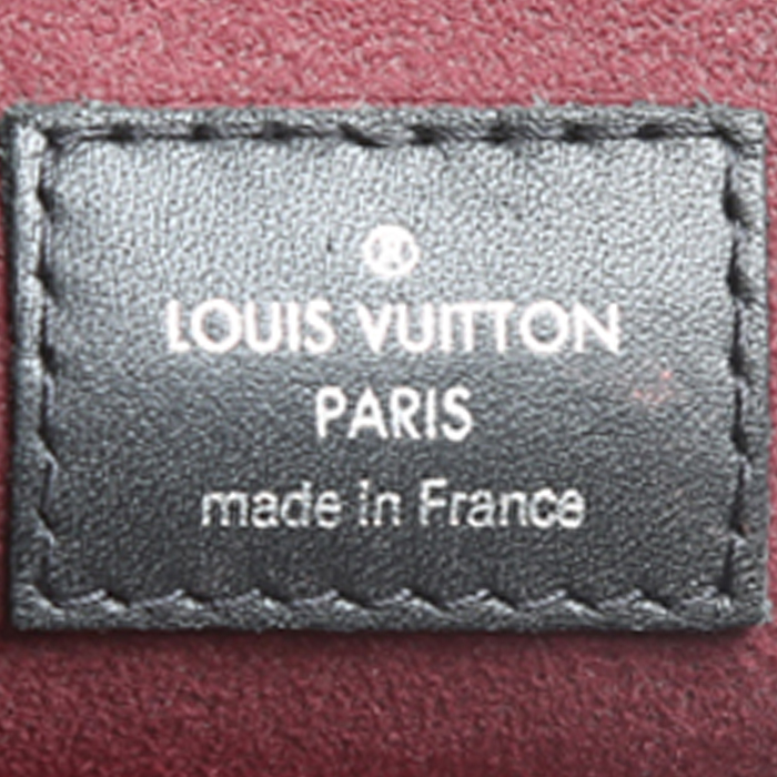 Bolso de mano Louis Vuitton  Tuileries en cuero Epi negro y cuero azul marino - Detail D5