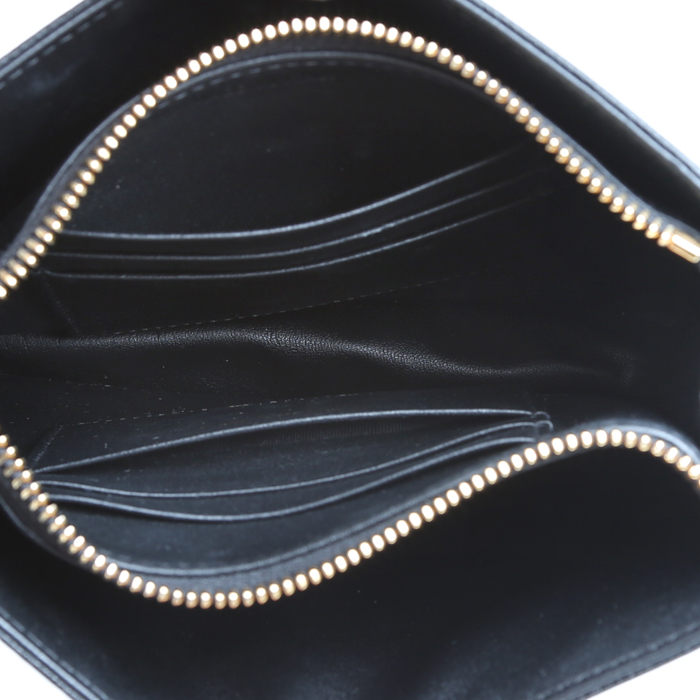 Dior Pochette Daily shoulder bag in black leather cannage - Detail D2